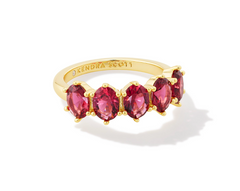 Cailin Gold Crystal Band Ring