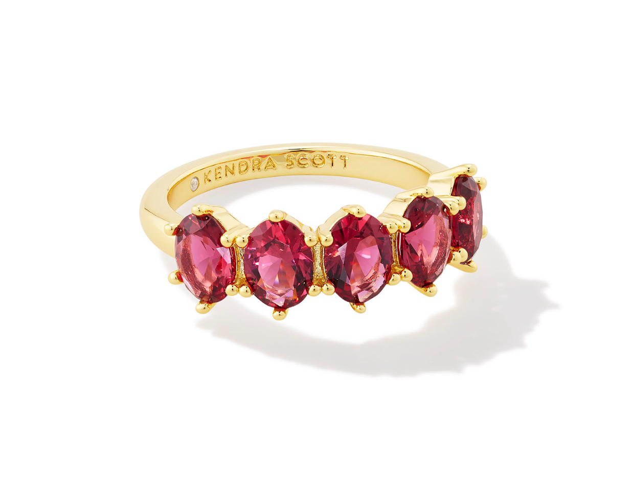 Cailin Gold Crystal Band Ring