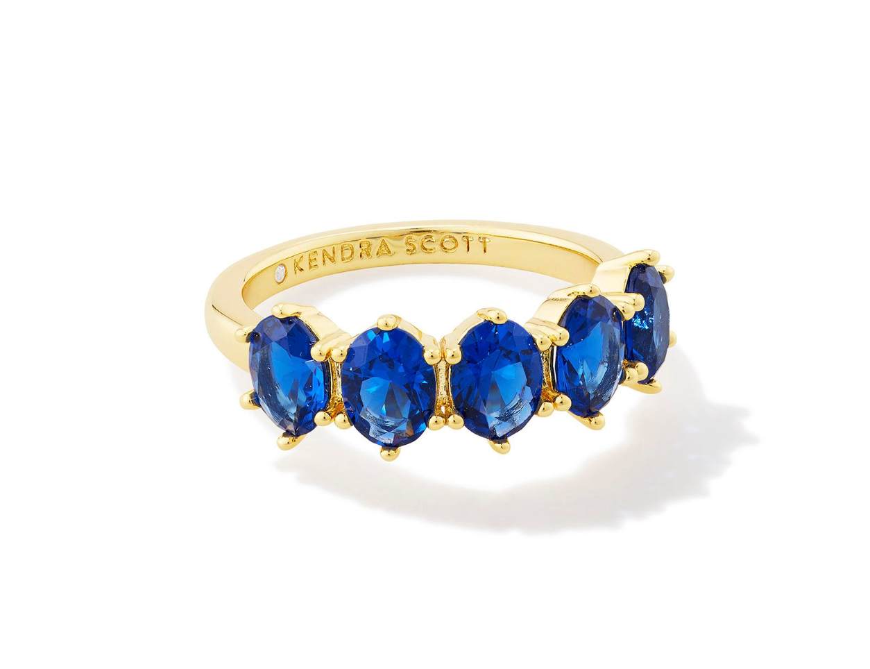 Cailin Gold Crystal Band Ring