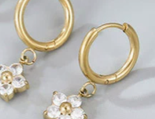 Petal Hoop Earring