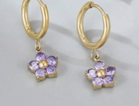 Petal Hoop Earring