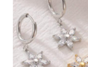 Fleur Hoop Earrings