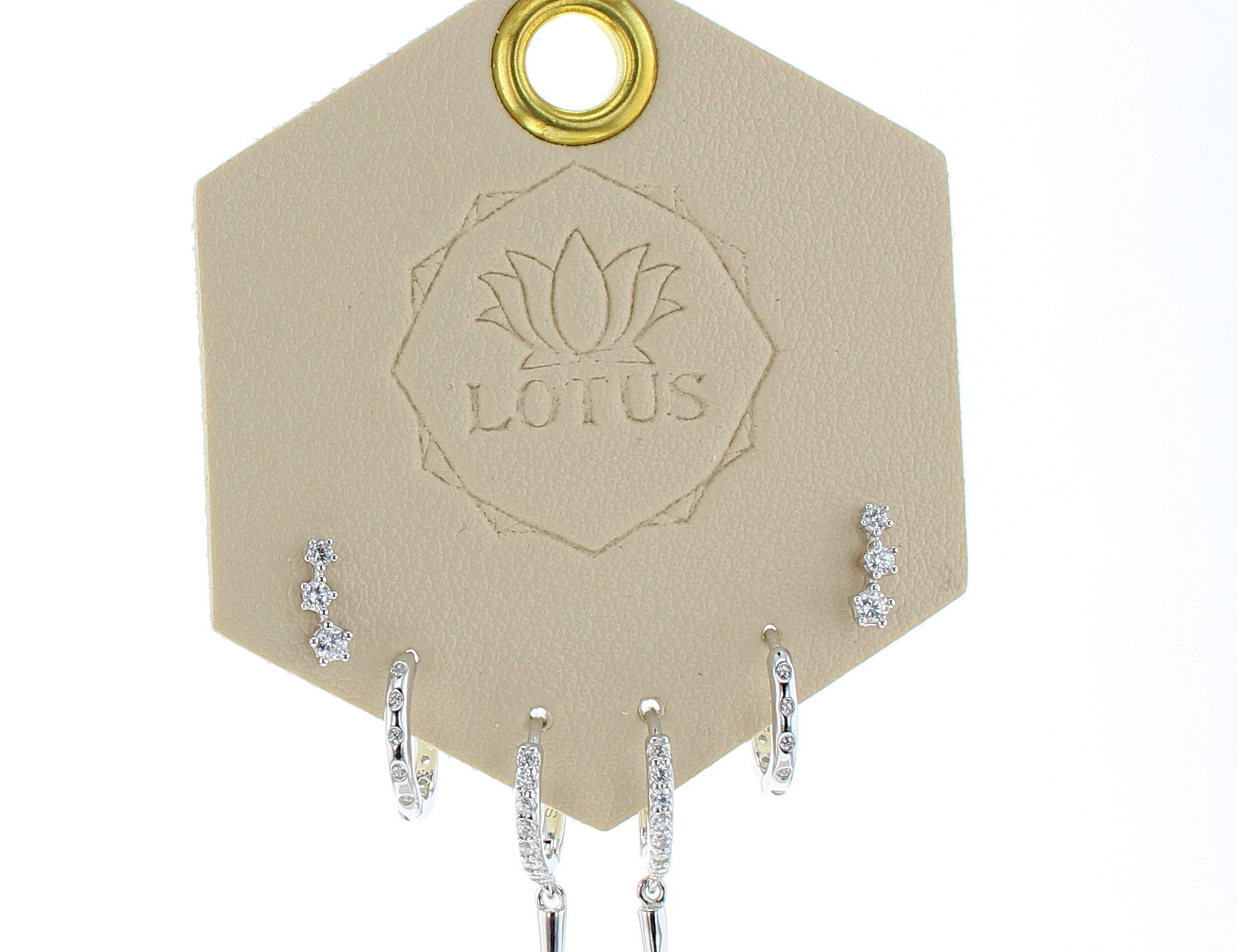 Silver Trio Earrings