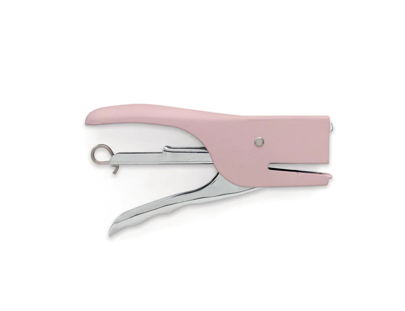Pink and silver Standard Issue Stapler by Designworks.
