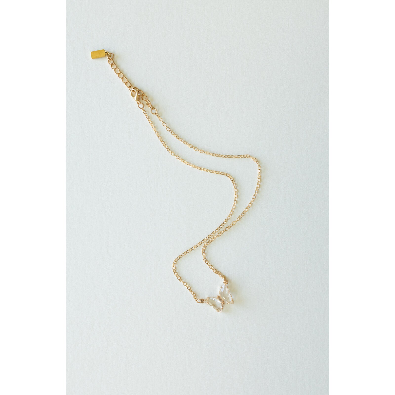 Everflight Butterfly Necklace in crystal white, Desert Sol