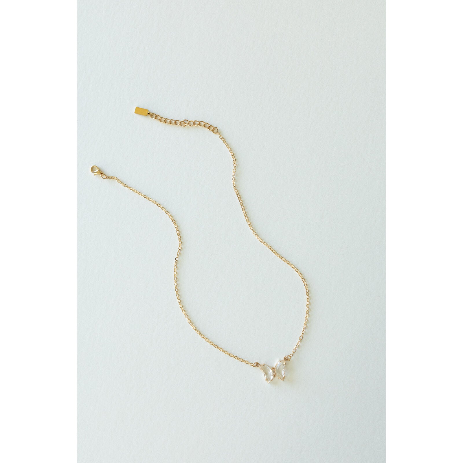 Everflight Butterfly Necklace in crystal white, Desert Sol