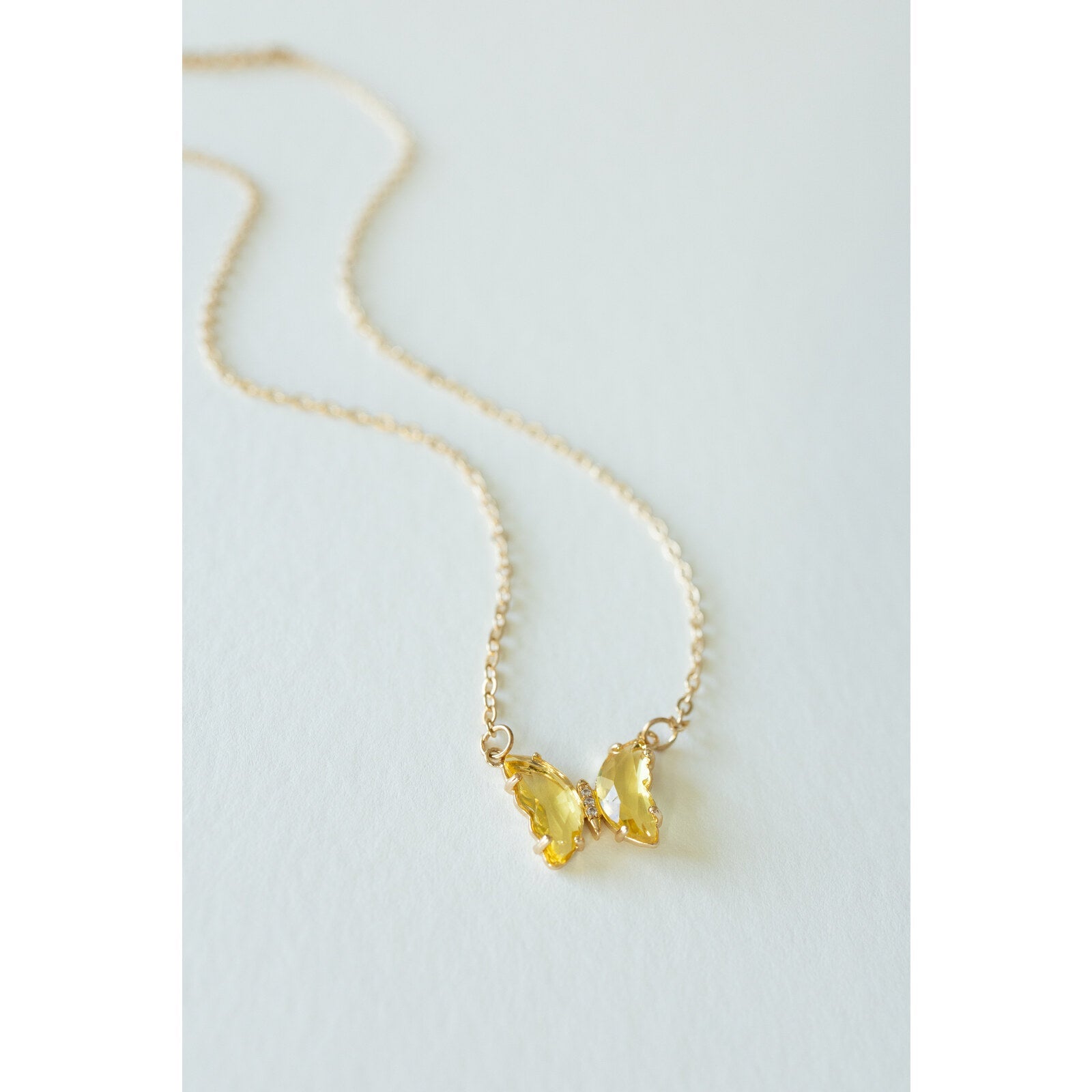 Everflight Butterfly Necklace in honey amber, Desert Sol