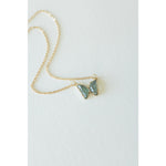 Everflight Butterfly Necklace in turquoise blue, Desert Sol