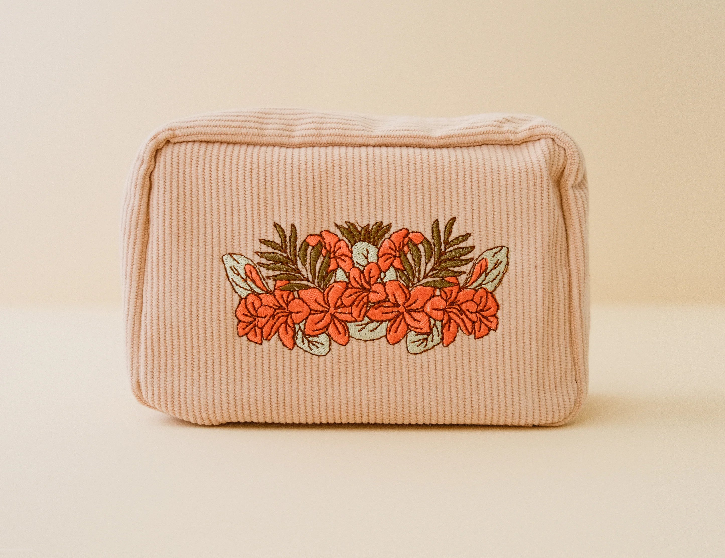 Corduroy Makeup Bag