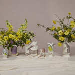 Celebrate Spring Egg Collection, third view, the ceramic egg cup with its bunny ear rim.