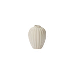 Sonata Vase Collection, the ribbed matte white bud vase from the Sonata collection.