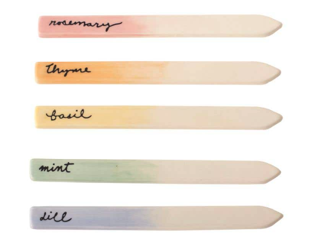 Watercolor Herb Markers, the set of watercolor printed herb markers.