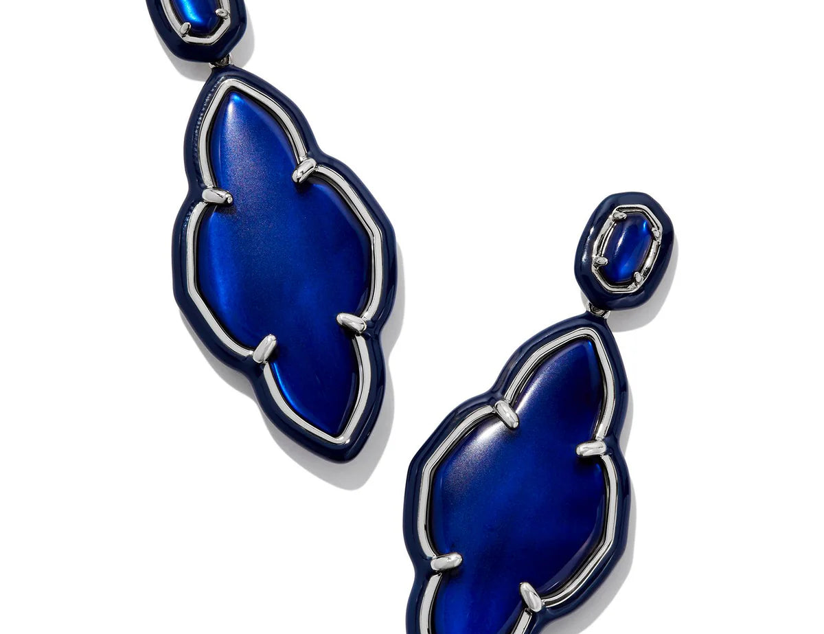 Abbie Enamel Frame Statement Earring