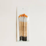 Bailey Rae Studio Filbert Watercolor Brush Set of 6 in its packaging sleeve