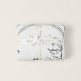 Barefoot Dreams Cozy Disney Princess Blanket in Cinderella folded and tied with a Disney ribbon