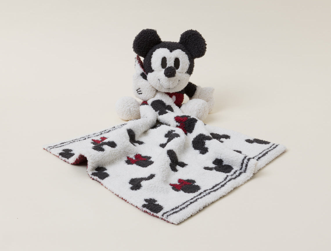 Barefoot Dreams Disney Blanket Buddie in Mickey Mouse laid flat, front view