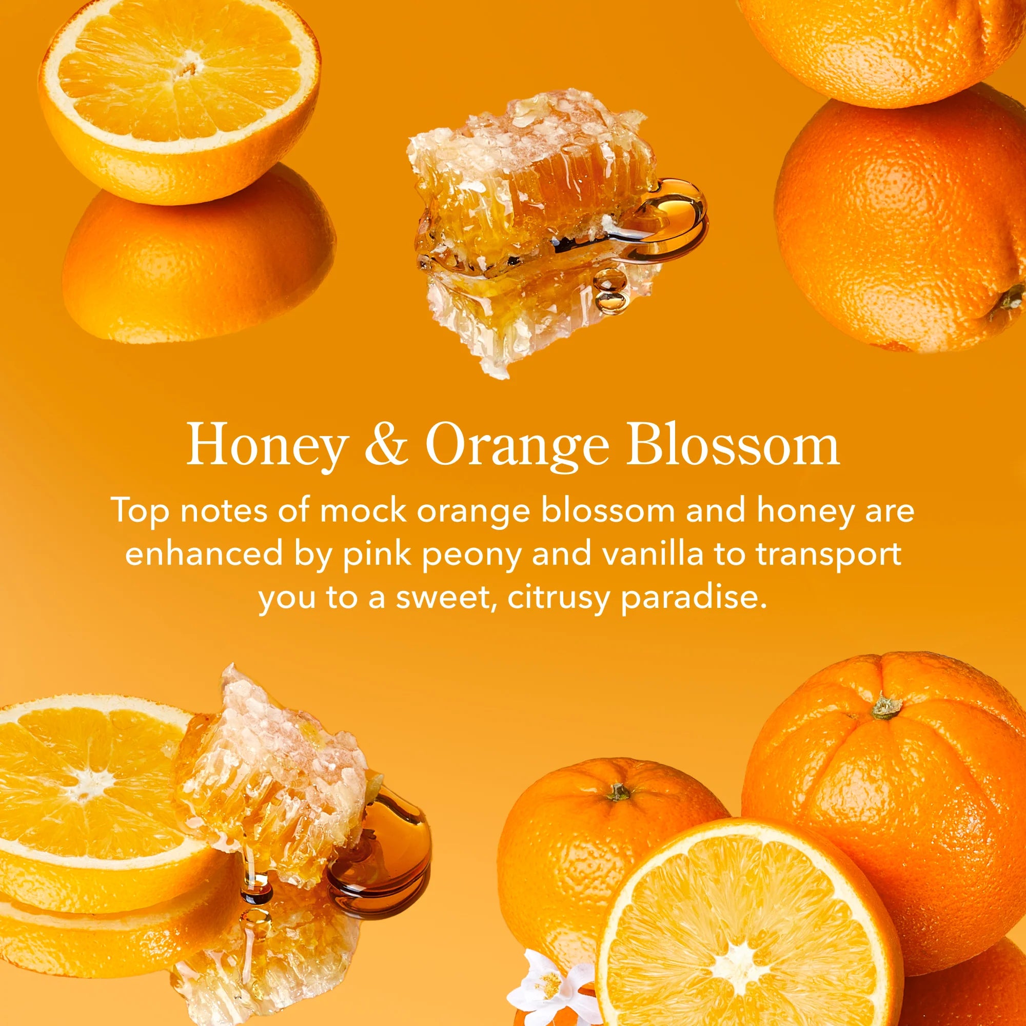 Beekman 1802 Honey & Orange Blossom scent description with oranges and honeycomb