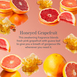 Beekman 1802 Honeyed Grapefruit scent description with grapefruit slices and honeycomb