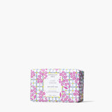 Beekman 1802 Bar Soap in Lilac Dream, a goat milk soap in a pink and purple plaid wrapper