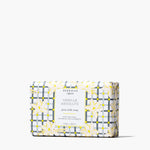 Beekman 1802 Bar Soap in Vanilla Absolute, a goat milk soap in a yellow plaid wrapper