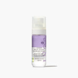 Beekman 1802 Milk Shake Moisture Mist in Lavender, a purple bi-phase body mist in a clear spray bottle