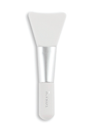 Beekman 1802 Whipped Body Cream Spatula, a white silicone spatula with a clear handle