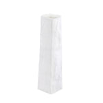 Blomus Porcelain Bag Vase, a tall white crumpled paper-bag shaped porcelain vase
