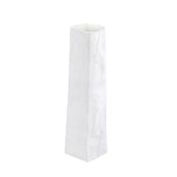 Blomus Porcelain Bag Vase, a tall white crumpled paper-bag shaped porcelain vase