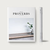 Book of Proverbs KJV hardcover front cover shown with its gray spine