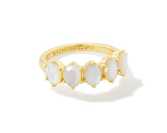 Cailin Gold Crystal Band Ring