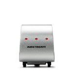 Candylab Toys Airstream Camper, small rear view of the silver wooden toy trailer
