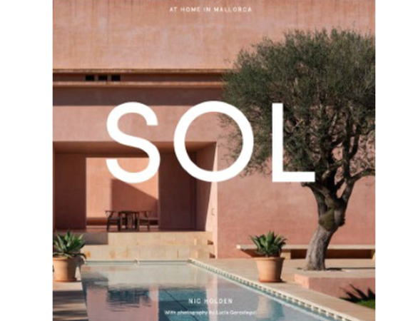 Chronicle Books SOL book, a cover photo of a terracotta villa with a pool and olive tree