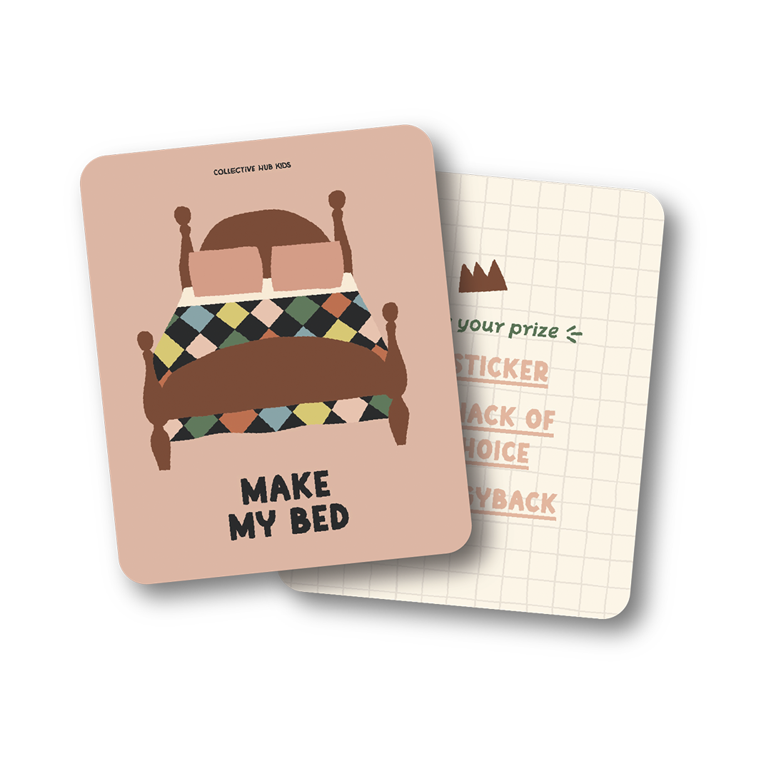 Collective Hub My Daily Routine Deck card reading Make My Bed with a bed illustration