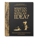 What Do You Do With an Idea? 10th Anniversary Commemorative Edition by Kobi Yamada, Compendium, black hardcover with gold foil title and illustration on white