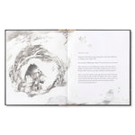 What Do You Do With an Idea? 10th Anniversary Edition by Compendium, open interior spread with a pencil illustration of a child and a golden egg idea