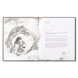 What Do You Do With an Idea? 10th Anniversary Edition by Compendium, open interior spread with a pencil illustration of a child and a golden egg idea
