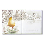 Compendium What Do You Do With an Idea book open to the golden egg walking on tiny legs