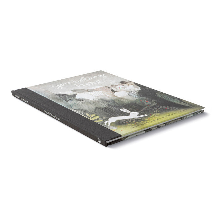 Compendium You Belong Here hardcover book, angled view of the cover