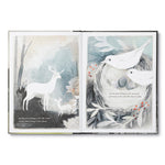 Compendium You Belong Here book open to a deer and bird nest illustration