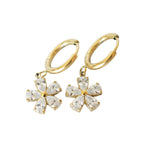 Dainty Hoop Earrings in gold, Desert Sol