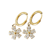 Dainty Hoop Earrings in gold, Desert Sol