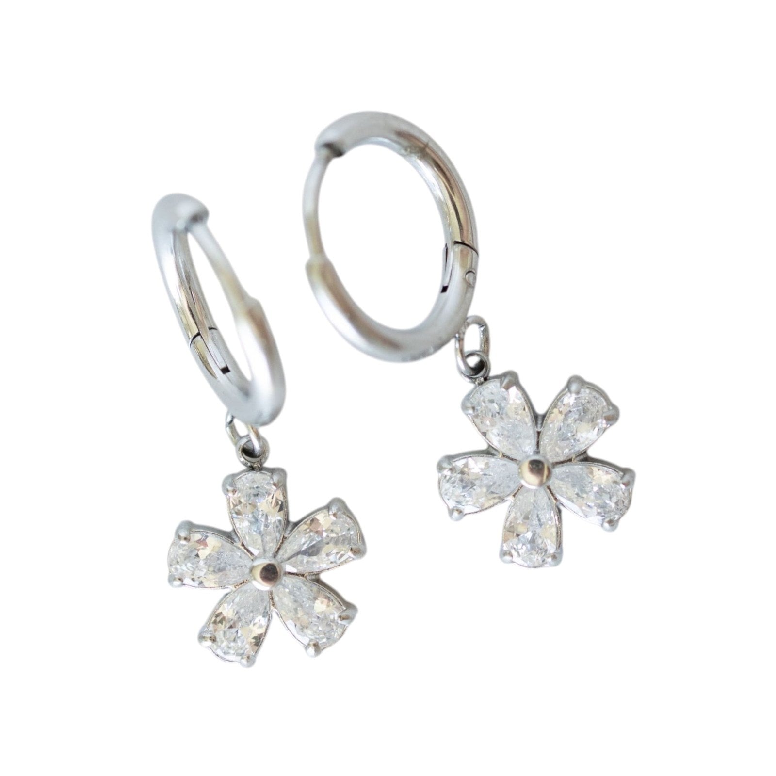 Dainty Hoop Earrings in silver, Desert Sol