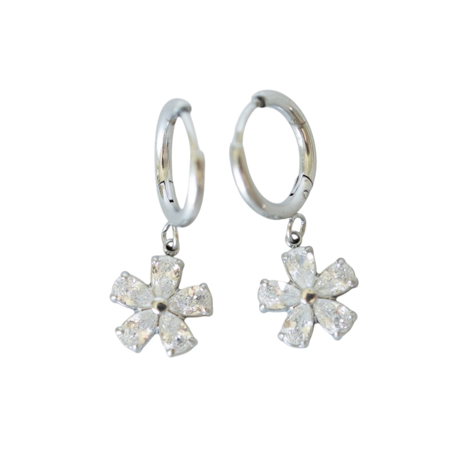 Dainty Hoop Earrings in silver, Desert Sol