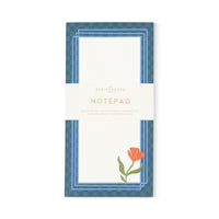 Framed Floral List Pad, a list pad printed with a floral panel set inside a printed frame