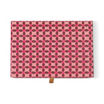 Designworks Notecards Set of 16 in a pink and burgundy geometric patterned keepsake box