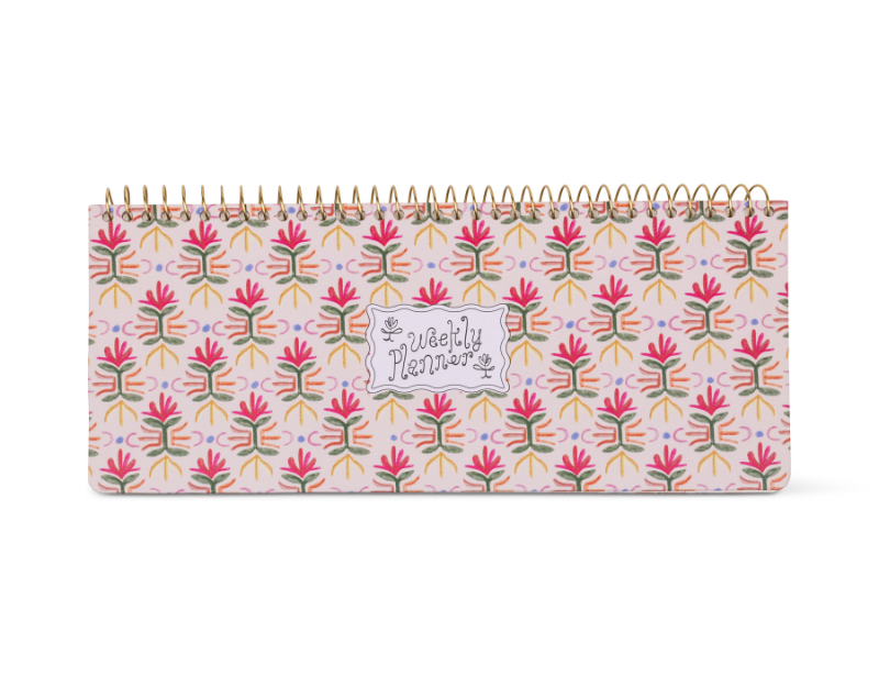 Weekly Planner Pad, an undated weekly planner pad with a week laid out on every sheet