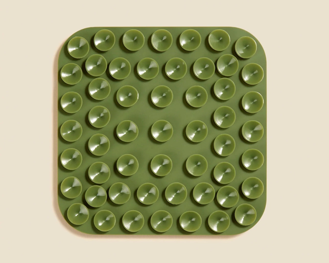 DOG by Dr Lisa DOG Lick Mat in Khaki, back view showing the suction cups