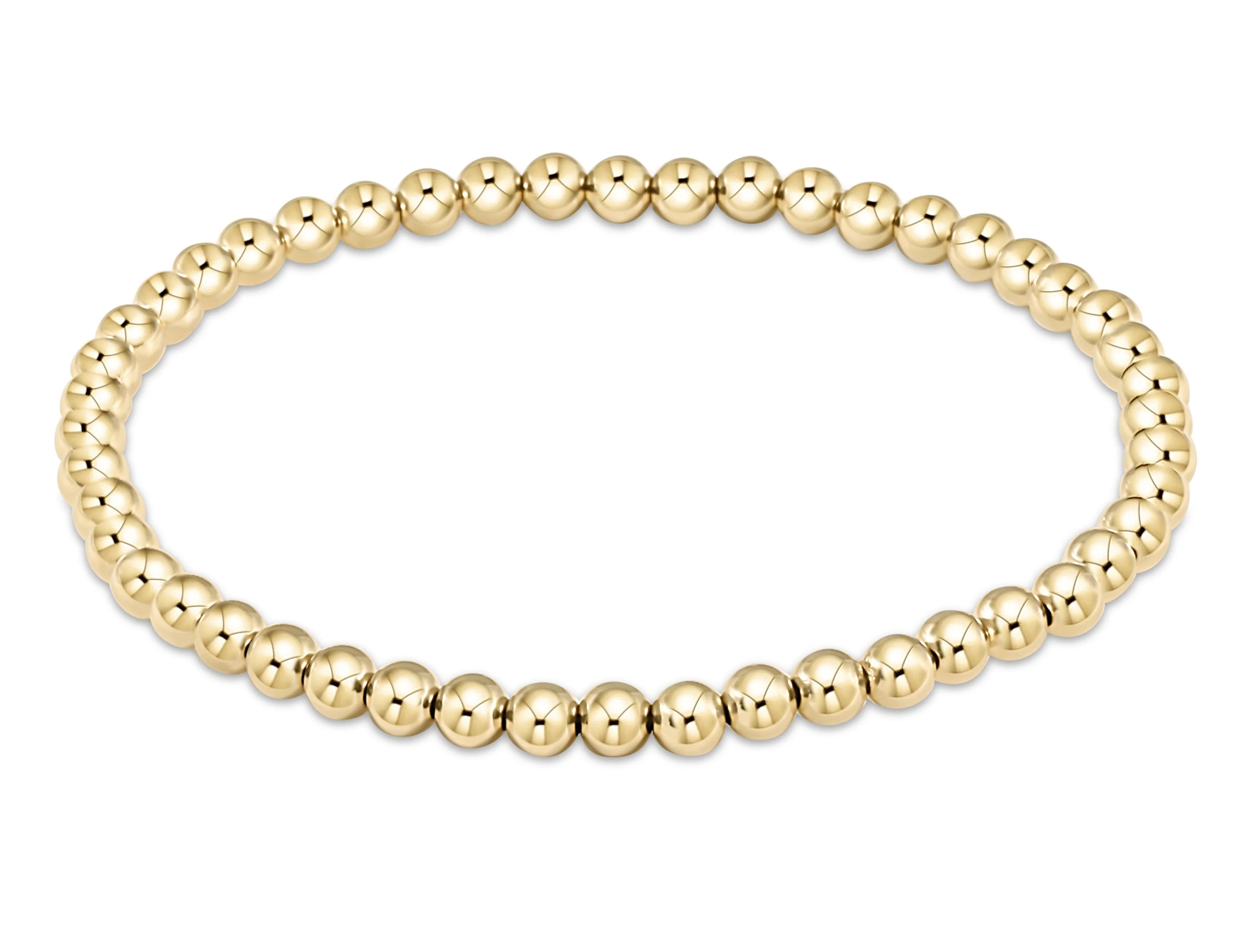 enewton Classic Gold Beaded Bracelet, 4mm