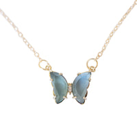 Everflight Butterfly Necklace in turquoise blue, Desert Sol