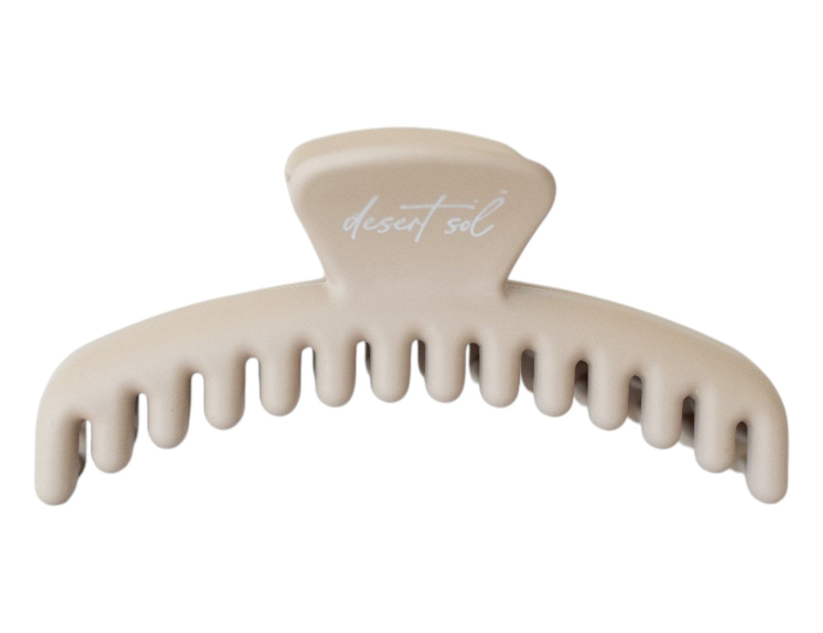 Frenchie Claw Clip in muted sand, mini size, Desert Sol